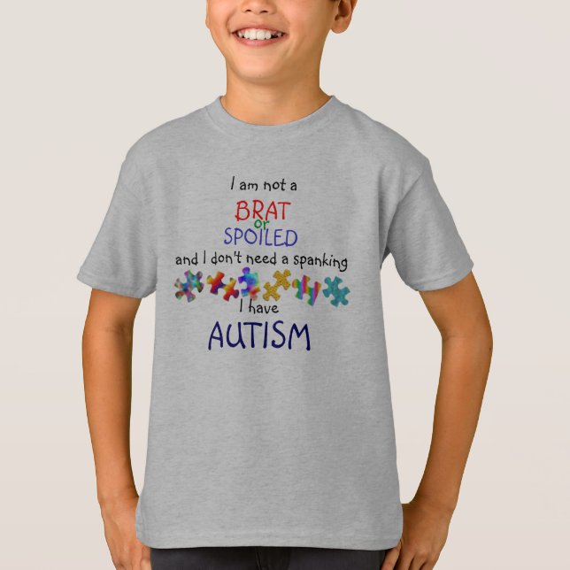 Camiseta iM NO Un PALO DE GOLF… TENGO AUTISMO (Anverso)