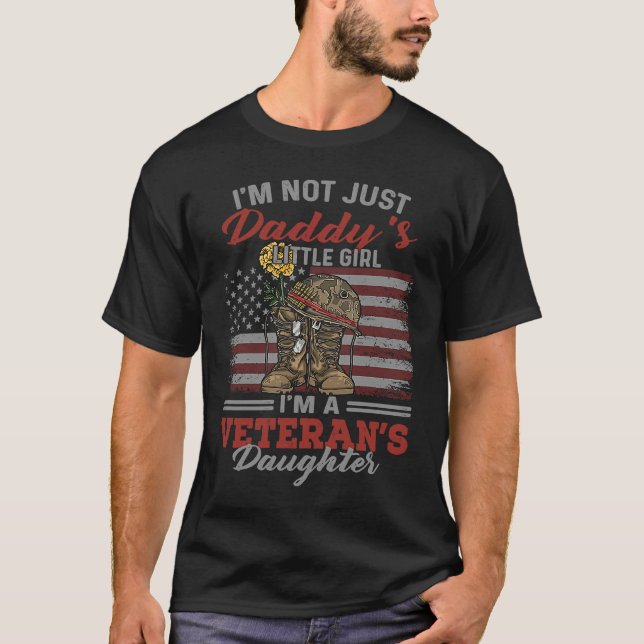 Camiseta I'm Not Just Daddy Little Girl I'm A Veteran's Dau (Anverso)