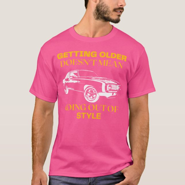 Camiseta im not old im classic Muscle Car Enthusiast boy (Anverso)