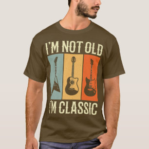 Camiseta Im Not Old Im Classic Vintage Guitar Premium 