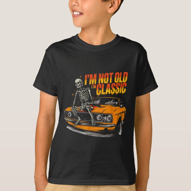 Camiseta I'm Not Old I'm Clic Funny Car Graphic Old Man Fat (Anverso)