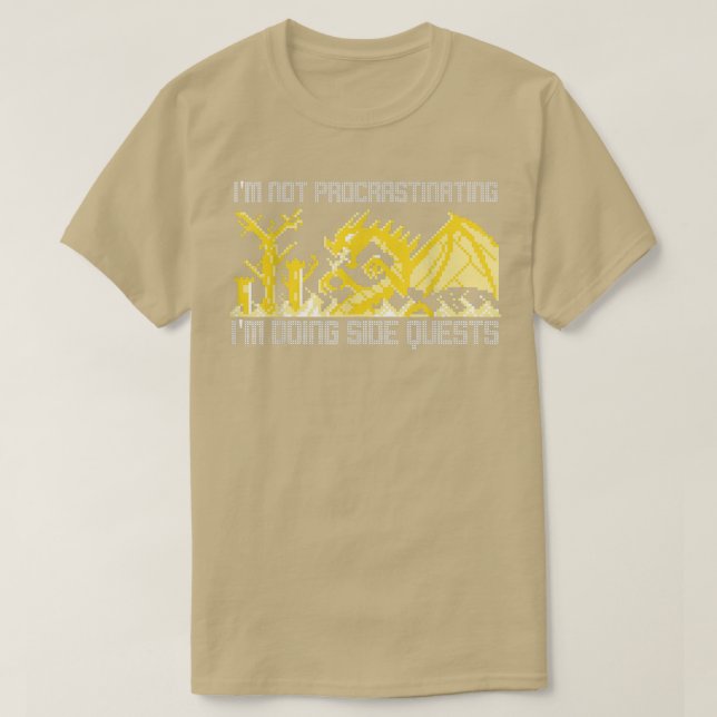 Camiseta I'm Not Procrastinating I'm Doing Side Quests Ugly (Diseño del anverso)