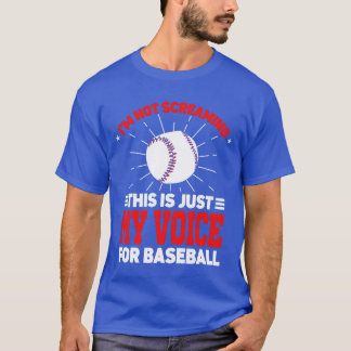Camiseta Im Not Screaming Coaching Sports Coach Baseball fu