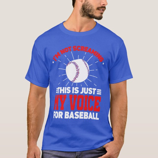Camiseta Im Not Screaming Coaching Sports Coach Baseball fu (Anverso)