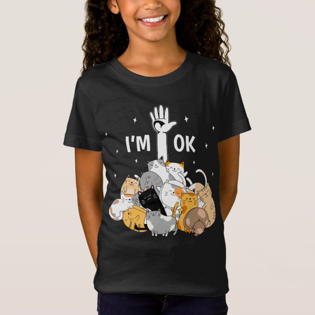 Camiseta I'm Ok Funny Cats Lover (Anverso)
