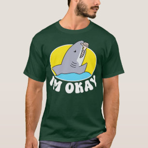 CAMISETA IM OKAY FUNNY SHARK