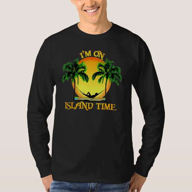 Camiseta Im On 1sland Time Aloha Hawaii Beach Tropical 1sla (Anverso)