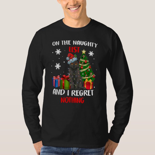 Camiseta I'm on the Naughty List and I Regret Nothing Chris (Anverso)