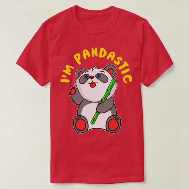 Camiseta Im Pandastic Panda Bear Fantastic Cute (Diseño del anverso)