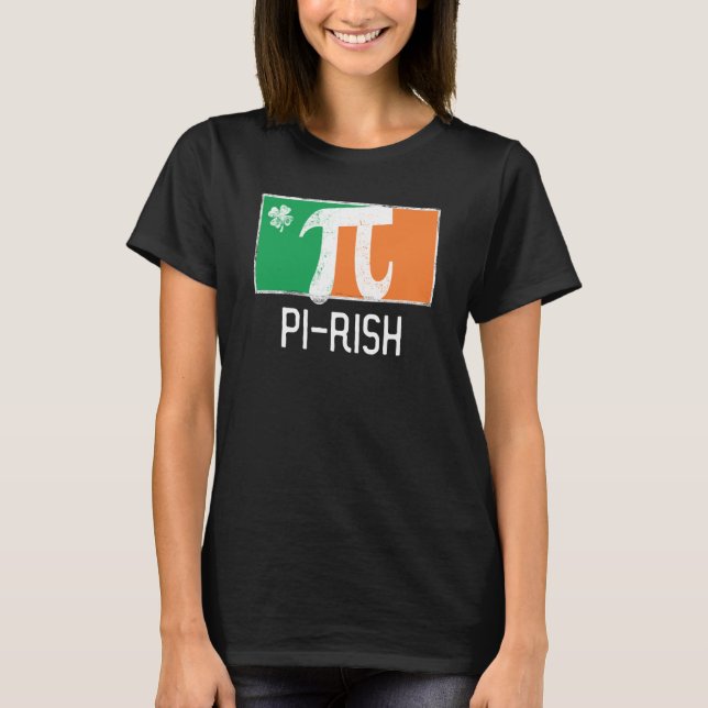 Camiseta I'm Pi Rish St Patrick's Day Irish Flag C Distress (Anverso)