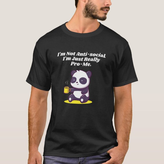 Camiseta Im Pro Me Introvert Positividad Antisocial Positiv (Anverso)