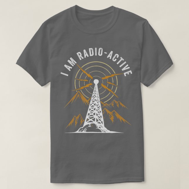 Camiseta Im Radio Antena Activa Tower Ham Radio Operador (Diseño del anverso)