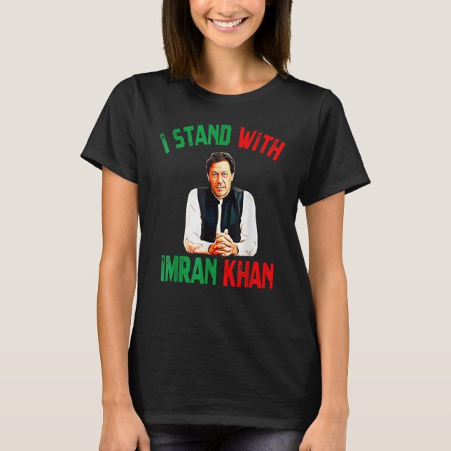Camiseta Im Ran Khan P T I Fiesta Pakistán apoya la liberta (Anverso)