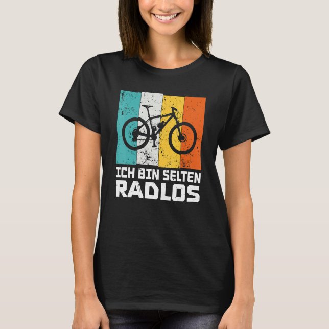 Camiseta I'm rarely bikeless funny cyclist bike wheel (Anverso)