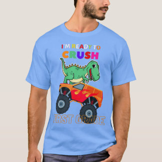 Camiseta Im Ready To Crush 1st Grade Boy Monster Truck shir