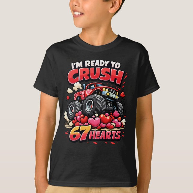 Camiseta I'm Ready to Crush 67 Hearts Funny Valentine (Anverso)