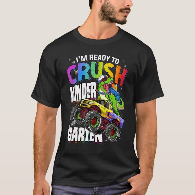Camiseta I'm Ready To Crush Kindergarten Dinosaur Boys Back (Anverso)