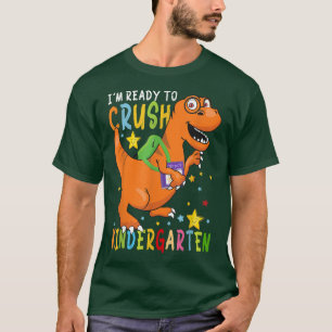 Camiseta I'm Ready To Crush Kindergarten Dinosaur First Day