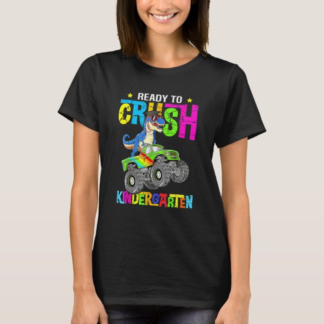 Camiseta Im Ready To Crush Kindergarten Dinosaur Rex Back T (Anverso)