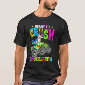Camiseta Im Ready To Crush Kindergarten Dinosaur Rex Back T