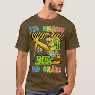 Camiseta I'm Ready To Dig 2nd Grade Back To School Dinosaur