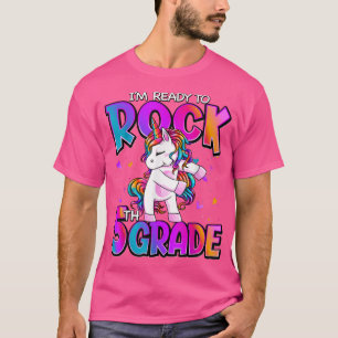Camiseta I'm Ready To Rock 5th Grade Unicorn Back To School