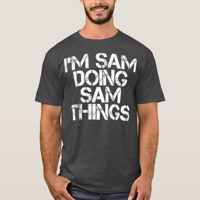 Camiseta IM SAM HACIENDO LAS COSAS SAM DIVERSOS Navidades (Anverso)