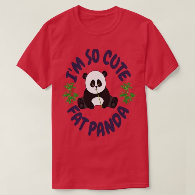Camiseta Im So Fat Panda (Diseño del anverso)