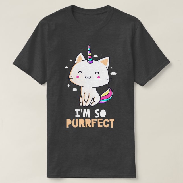 Camiseta Im So Purrfect Funny Cute Gift (Diseño del anverso)
