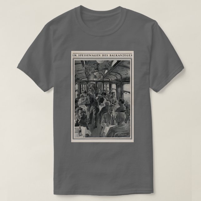 Camiseta Im Speisewagen des Balkanzuges (Diseño del anverso)