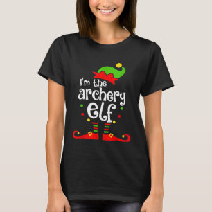 Camiseta Im The Archery Elf Navidades De La Familia De Xmas