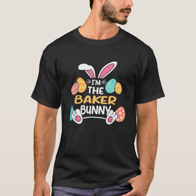 Camiseta Im The Baker Bunny Baking Easter Pastry Chef  (Anverso)