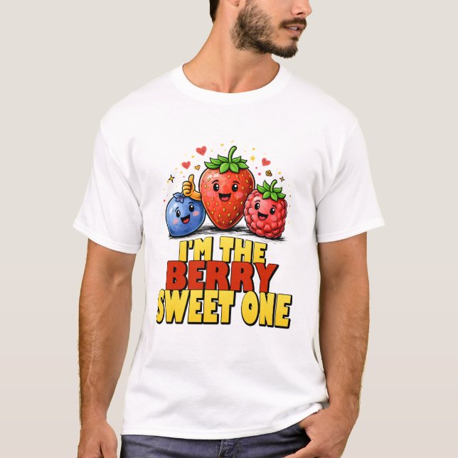 Camiseta I'm The Berry Sweet One Birthday Fruit Art. (Anverso)