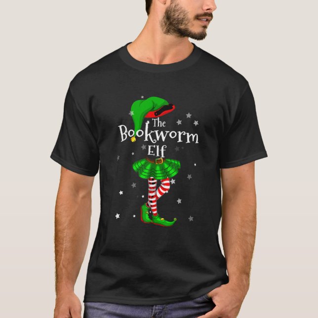 Camiseta Im The Bookworm Elf T Shirt Coincidiendo Con Navid (Anverso)