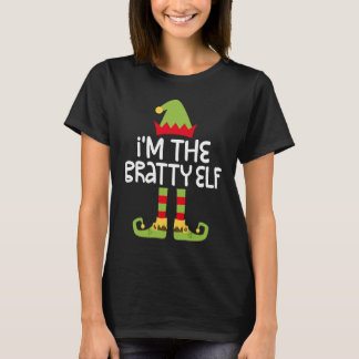 Camiseta I'm The Bratty Elf T  Matching Christmas Costume