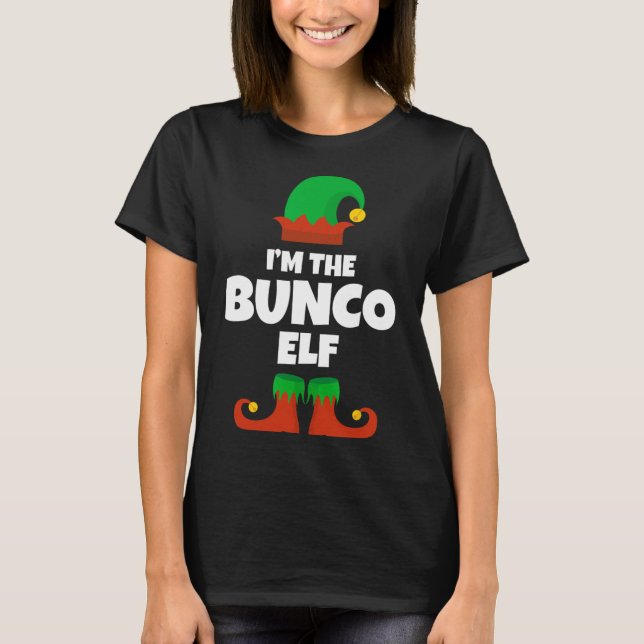 Camiseta I'm The Bunco Elf Family Pajama Christmas Funny Bu (Anverso)