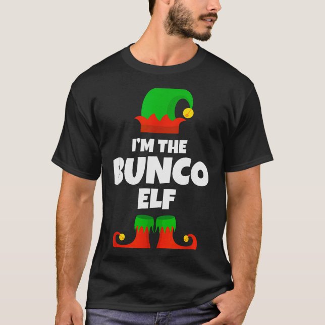 Camiseta I'm The Bunco Elf Family Pajama Christmas Funny Bu (Anverso)