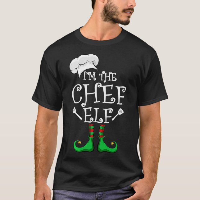 Camiseta I'm The Chef Elf Matching Group Christmas  (Anverso)