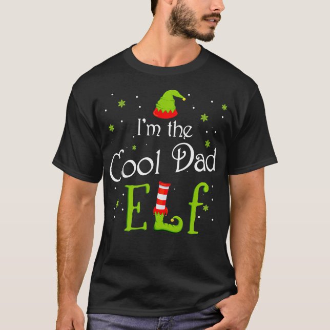 Camiseta I'm The Cool Dad Elf Xmas Matching Christmas For F (Anverso)