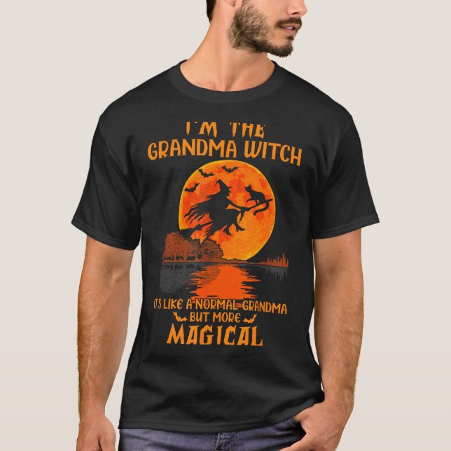 Camiseta I'm The Grandma Witch Like A Normal Grandma Hallow (Anverso)
