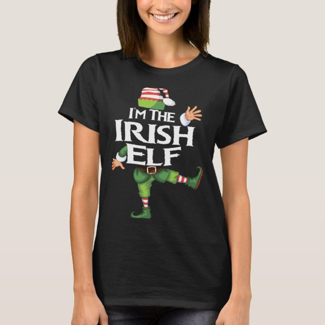 Camiseta Im The Irish Elf Christmas Eve Xmas Elf Squad Cos  (Anverso)