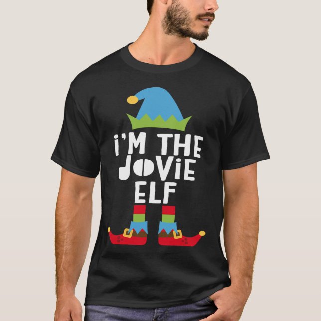 Camiseta I'm The Jovie Elf  Matching Christmas Costume (Anverso)