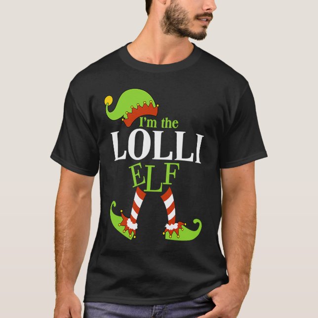 Camiseta I'm The LOLLI Elf Family Group Matching PJ Christm (Anverso)
