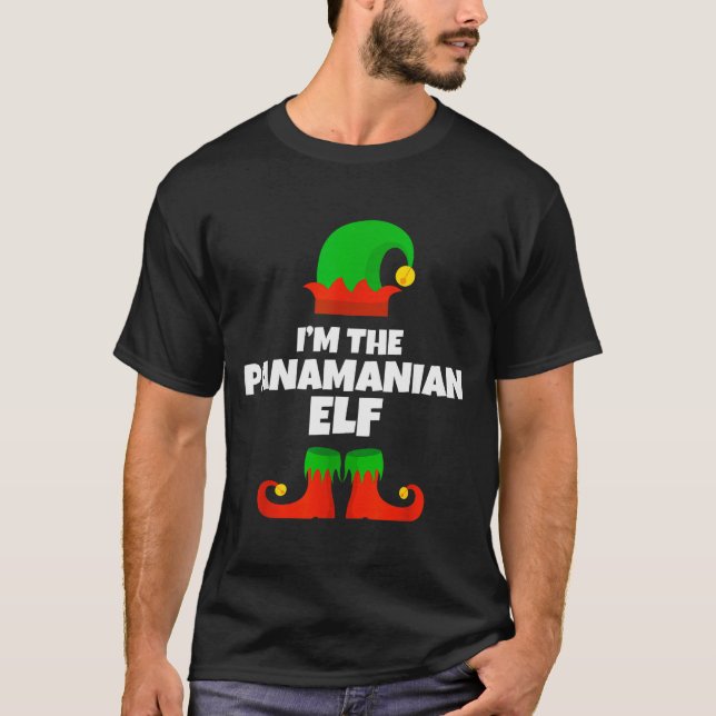 Camiseta I'm The Panamanian Elf Family Pajama Christmas Fun (Anverso)