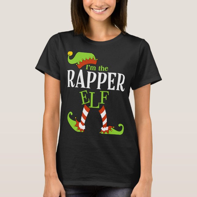 Camiseta I'm The RAPPER Elf Family Group Matching PJ Christ (Anverso)