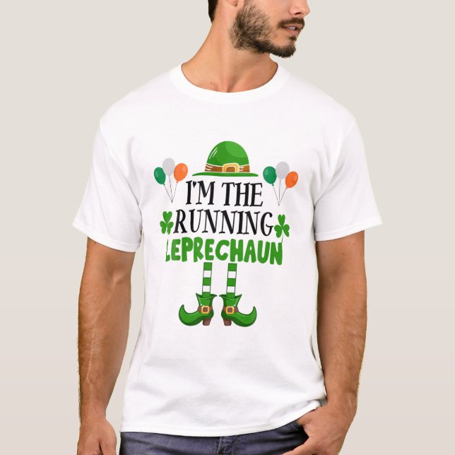 Camiseta I'm The Running Leprechaun St Patricks Day Runner (Anverso)