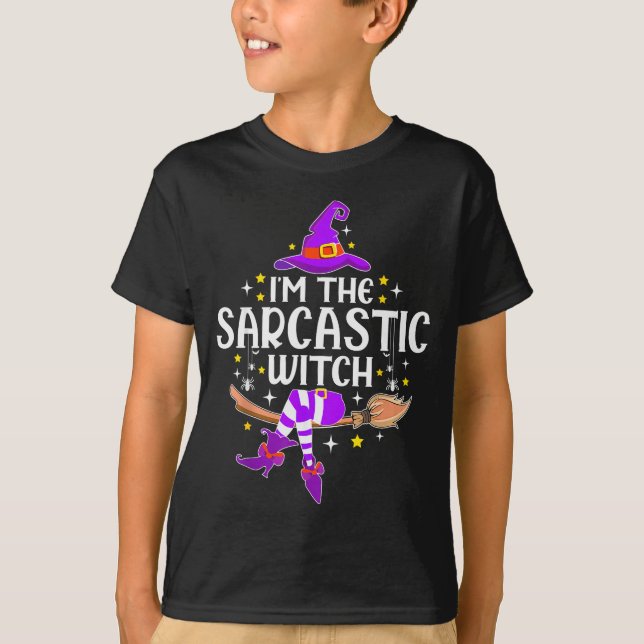 Camiseta I'm The Sarcastic Witch Halloween Matching Group C (Anverso)