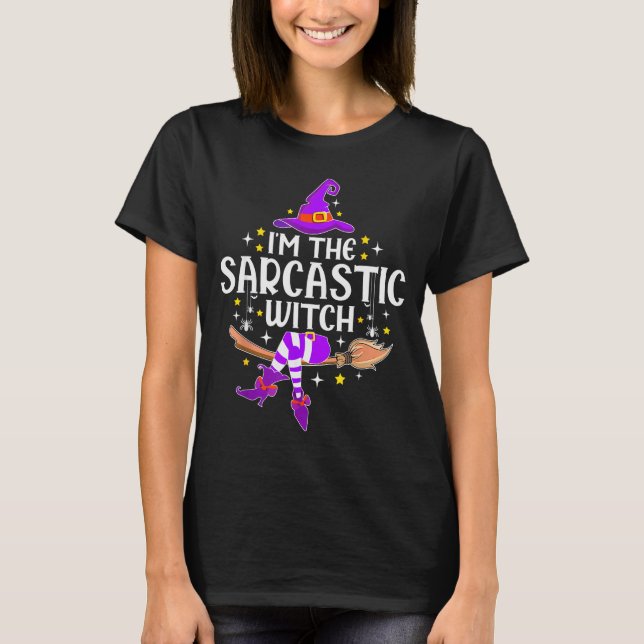 Camiseta I'm The Sarcastic Witch Halloween Matching Group C (Anverso)