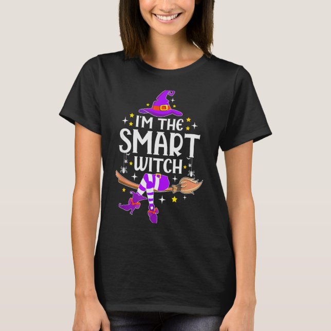 Camiseta I'm The Smart Witch Halloween Matching Group Costu (Anverso)