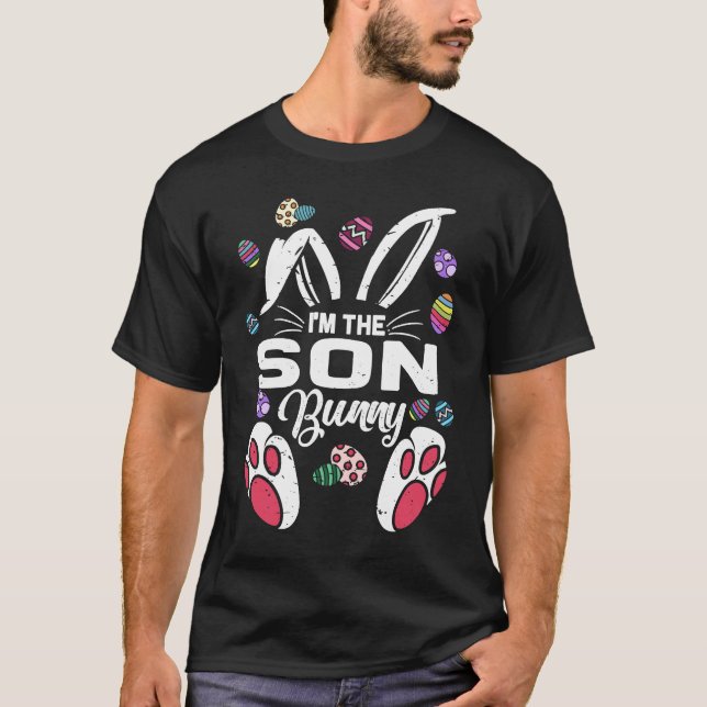 Camiseta I'm The Son Cute Bunny Matching Family Easter Day  (Anverso)